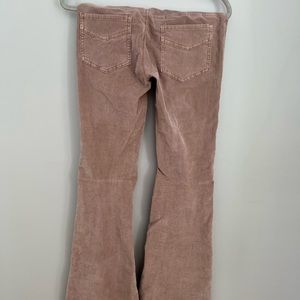 Free People Suede Flare Pants